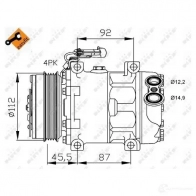 Компрессор кондиционера NRF ZK4 2I 32445g 8718042136695 1786377 - Изображение 10