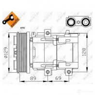 Компрессор кондиционера NRF 1786203 8718042137449 RRQ UZTJ 32212G - Изображение 3