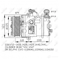 Компрессор кондиционера NRF 32172G A C4HN 1786161 8718042137340 - Изображение 4
