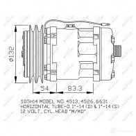 Компрессор кондиционера NRF W42 N8LT 8718042134561 1786304 32301g - Изображение 4