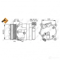Компрессор кондиционера NRF 1786287 34WR TX 32277 8718042017161 - Изображение 5