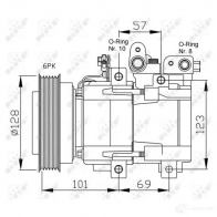 Компрессор кондиционера NRF 32204 Z TME5 1786188 8718042016492 - Изображение 6