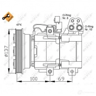 Компрессор кондиционера NRF 32444 5597A O6 1786376 8718042070159 - Изображение 3