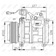 Компрессор кондиционера NRF 19HOXG O 8718042135377 32552G 1786497 - Изображение 3