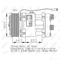 Компрессор кондиционера NRF 32660G 8718042136268 NF N84 1786597 - Изображение 4