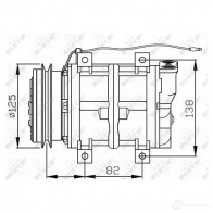 Компрессор кондиционера NRF 8718042135216 218SD 0 1786472 32528g - Изображение 3
