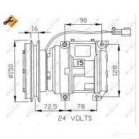 Компрессор кондиционера NRF BN F4QK6 32243 1786241 8718042016850 - Изображение 4