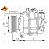 Компрессор кондиционера NRF 1786254 8718042134417 32252G HP AY28U - Изображение 4