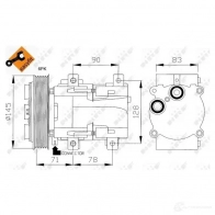 Компрессор кондиционера NRF 9ZFFT J 8718042015440 32085 1786068 - Изображение 3