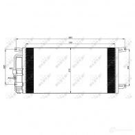 Радиатор кондиционера NRF 1787744 35509 8718042023919 ABUVB WV