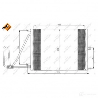 Радиатор кондиционера NRF 35292 1787588 8718042021847 XKWEK 5 - Изображение 2