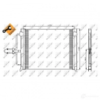 Радиатор кондиционера NRF 8718042020703 35162 1787531 UE 8IM - Изображение 2