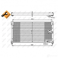 Радиатор кондиционера NRF 35348 P9 R54 1787633 8718042022387 - Изображение 2