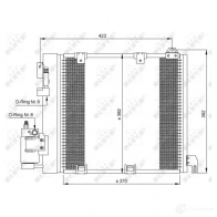 Радиатор кондиционера NRF L6QMP WS 35302 1787596 8718042021946 - Изображение 3
