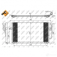 Радиатор кондиционера NRF 1787562 7AYU KK1 35234 8718042021298 - Изображение 2