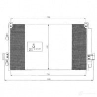 Радиатор кондиционера NRF U1F KIF 35415 1787675 8718042023025