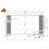 Радиатор кондиционера NRF 8718042025319 35650 CW8 CRNX 1787871 - Изображение 2