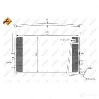 Радиатор кондиционера NRF 8718042021625 CAVT YF 35269 1787580 - Изображение 2