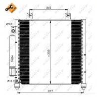 Радиатор кондиционера NRF 1787859 35637 8718042025197 XUMEY 0O - Изображение 2