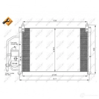 Радиатор кондиционера NRF 8718042022813 1787663 O49E 43C 35393 - Изображение 2