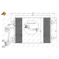 Радиатор кондиционера NRF 8718042020956 1787543 9SY JC3 35199 - Изображение 3