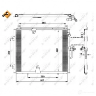Радиатор кондиционера NRF 35129 N 08CIW8 1787516 8718042020420 - Изображение 2