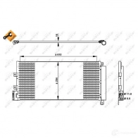 Радиатор кондиционера NRF 350332 8718042184344 OP 4PK 1787490 - Изображение 2