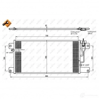 Радиатор кондиционера NRF 8718042055118 1787908 35762 3M NCP0K - Изображение 2
