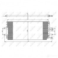 Радиатор кондиционера NRF F595 K 1787718 8718042023629 35479 - Изображение 1