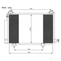 Радиатор кондиционера NRF T KY0P 8718042024350 35553 Toyota Yaris (XP10) 1 Хэтчбек 1.5 (NCP13) 106 л.с. 2001 – 2005