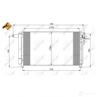 Радиатор кондиционера NRF 35249 8718042021427 1787570 2JIDLQ T - Изображение 3