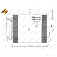 Радиатор кондиционера NRF 8718042023155 1787684 W8IH LY 35428 - Изображение 2