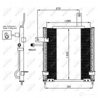 Радиатор кондиционера NRF 8718042024794 P 3WIY Mazda Demio (DW) 1 Хэтчбек 35597