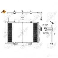 Радиатор кондиционера NRF 8718042025661 35815 IT 4EGL1 1787948 - Изображение 2