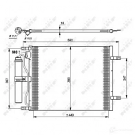 Радиатор кондиционера NRF 8718042056634 1787929 35783 N MJSQB