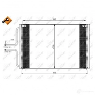 Радиатор кондиционера NRF 8718042024152 1787764 35533 ST8A I - Изображение 2