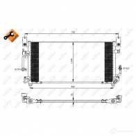 Радиатор кондиционера NRF 35423 8718042023100 PIB M1 1787679 - Изображение 2
