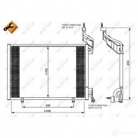 Радиатор кондиционера NRF 35976 1788087 7E2M JX 8718042123374 - Изображение 4