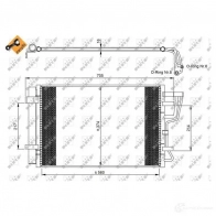 Радиатор кондиционера NRF 35963 8718042118707 1788074 N34 2B4 - Изображение 6