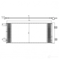 Радиатор кондиционера NRF 1437709547 350452 PC8J UO