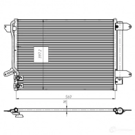 Радиатор кондиционера NRF Volkswagen Beetle (A5, 5C1, 5C2) 1 Хэтчбек 2.0 TDI 150 л.с. 2014 – наст. время 350507 6 ZO2QXE