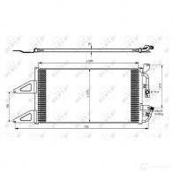 Радиатор кондиционера NRF RNR4TJ 9 8718042023728 35489 1787727
