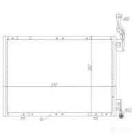 Радиатор кондиционера NRF 1437709561 350484 BU U56 - Изображение 6