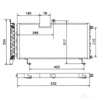Радиатор кондиционера NRF 35376 8718042022646 1423373350 CM REDVT