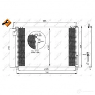 Радиатор кондиционера NRF RNW7 R 8718042025173 35635 1787857 - Изображение 3