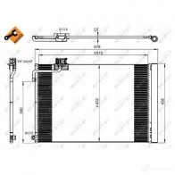 Радиатор кондиционера NRF 350214 1787461 68Y JET 8718042166999 - Изображение 2