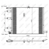 Радиатор кондиционера NRF 1787547 35212 7 IJ77EC 8718042021083