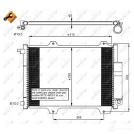 Радиатор кондиционера NRF 1788024 HZ8L NTW 35907 8718042096388 - Изображение 2