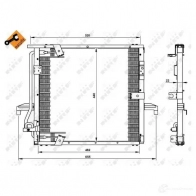 Радиатор кондиционера NRF 350188 1424953661 W I9L1X 8718042178916 - Изображение 2