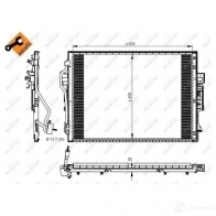 Радиатор кондиционера NRF 1787465 8718042172167 350218 WK1J G8U - Изображение 3